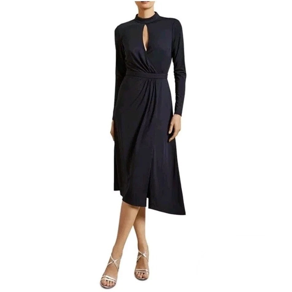 chinese dress ladies Flippy Hem Knitted Midi Dress With Belt | Samalee main image 0