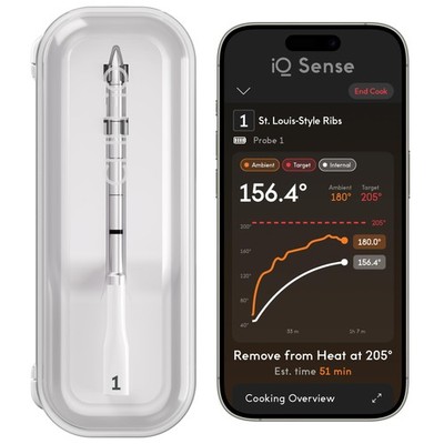 CHEF iQ Sense | Smart Wireless Meat Thermometer | UltraThin Probe | WiFi Unli...