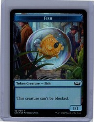 Fish // Wizard Token #04/30 Foil - Streets of New Capenna