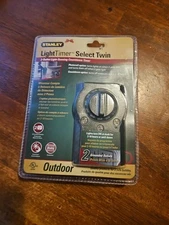 Stanley Light Timer Select Twin 2 Outlet Light Sensing Countdown Timer New