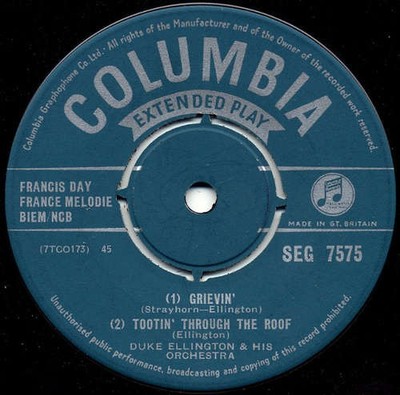 Duke Ellington & His Orchestra* - Salute The Duke 7'' EP Vinyl Jazz 46107