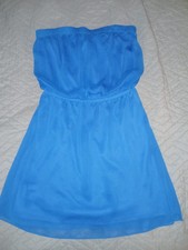 Express Strapless Royal Blue Dress Size XS EUC 