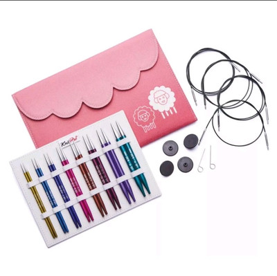 KnitPro Nadelset Deluxe Wechselset 13 cm Zing Aluminium 3,5 - 8 mm