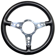 MOTO-LITA MARK 4 Steering Wheel 36.5cm Flat Spoke Leather MK4 England Mini Nardi