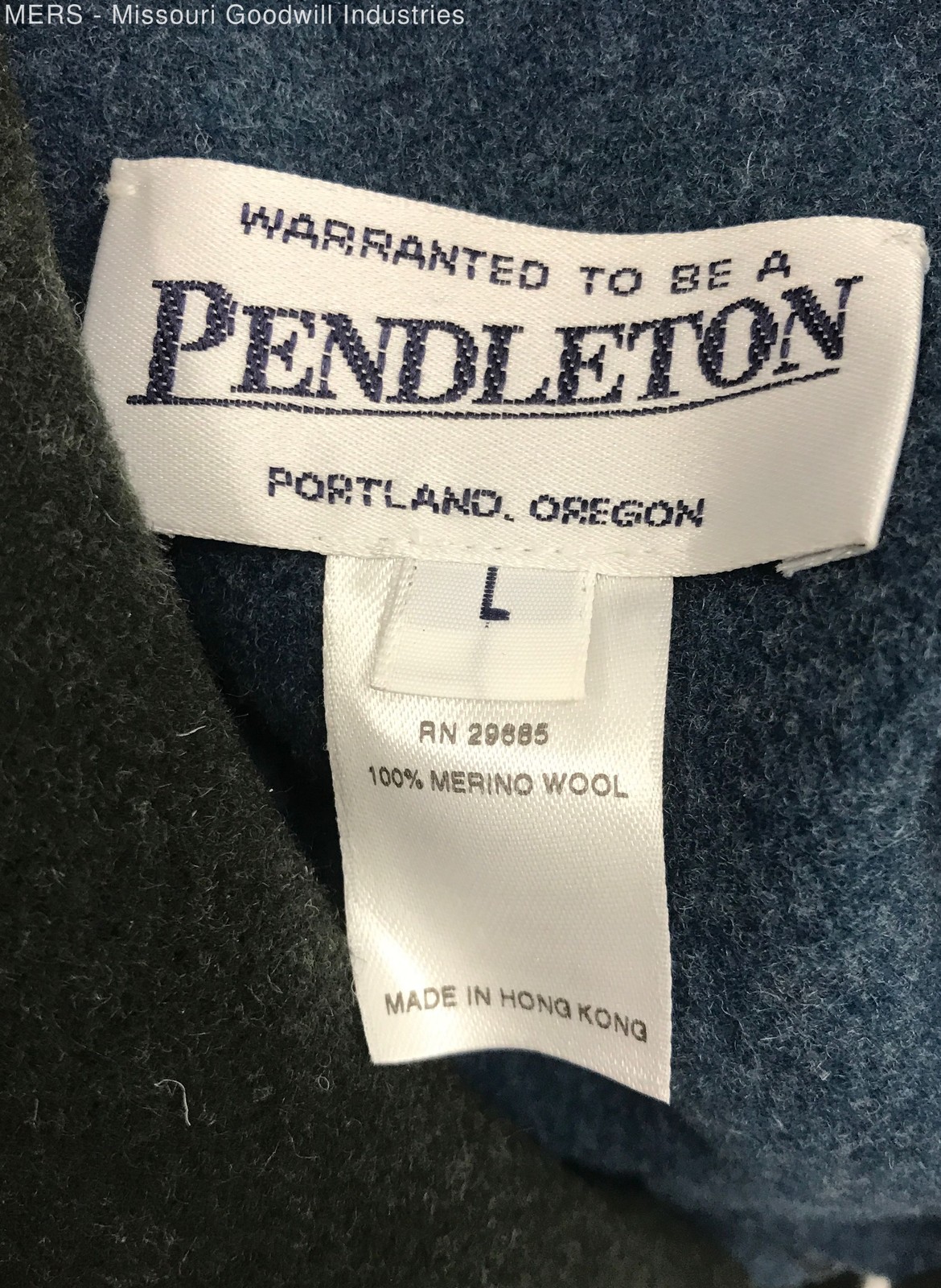 Pendleton Womens Dark Grey Solid 100 Percent Meri… - image 3