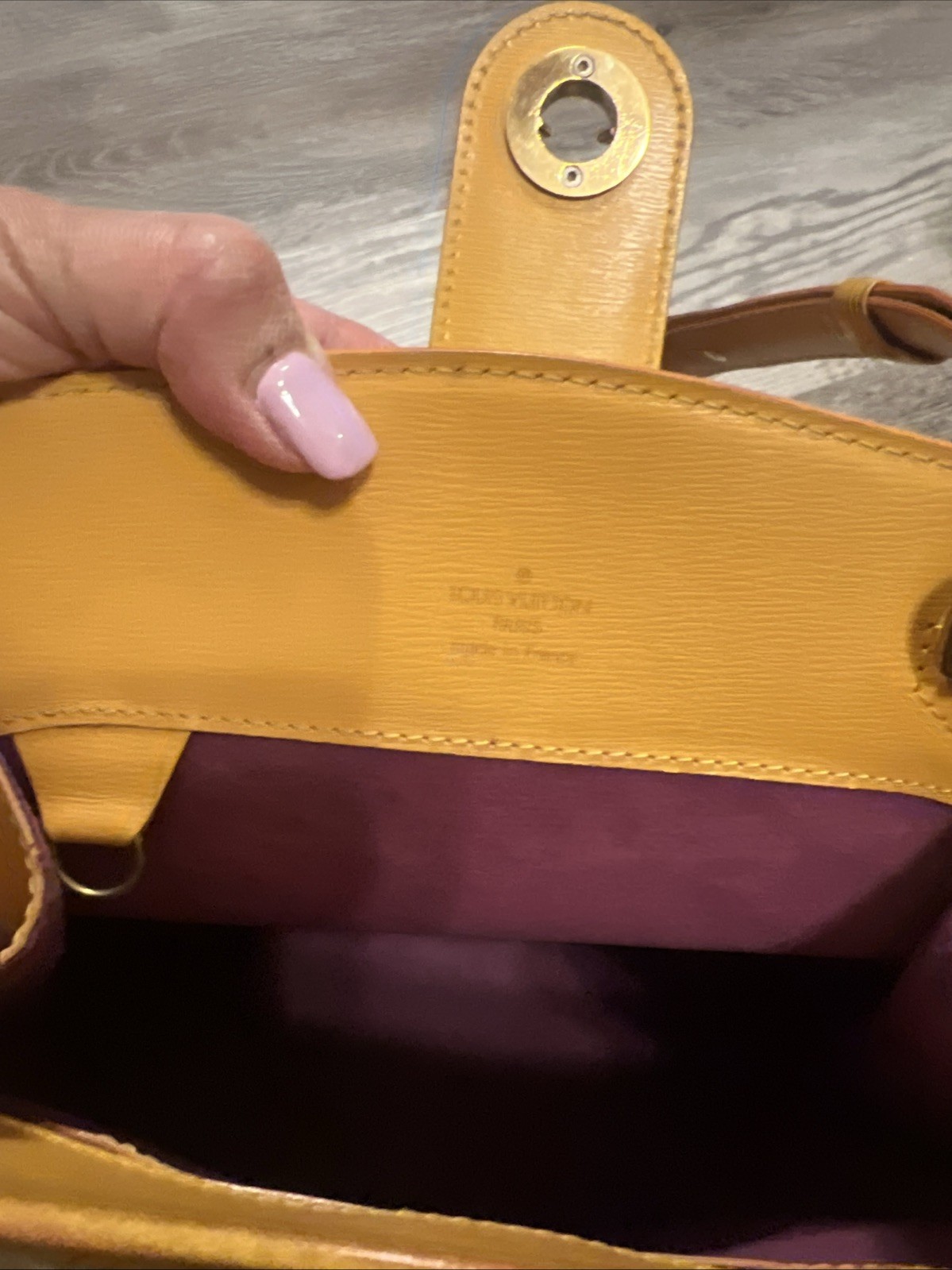 Louis Vuitton LV Shoulder Bag M52259 Cluny Yellow Epi 2282278 thumbnail 7