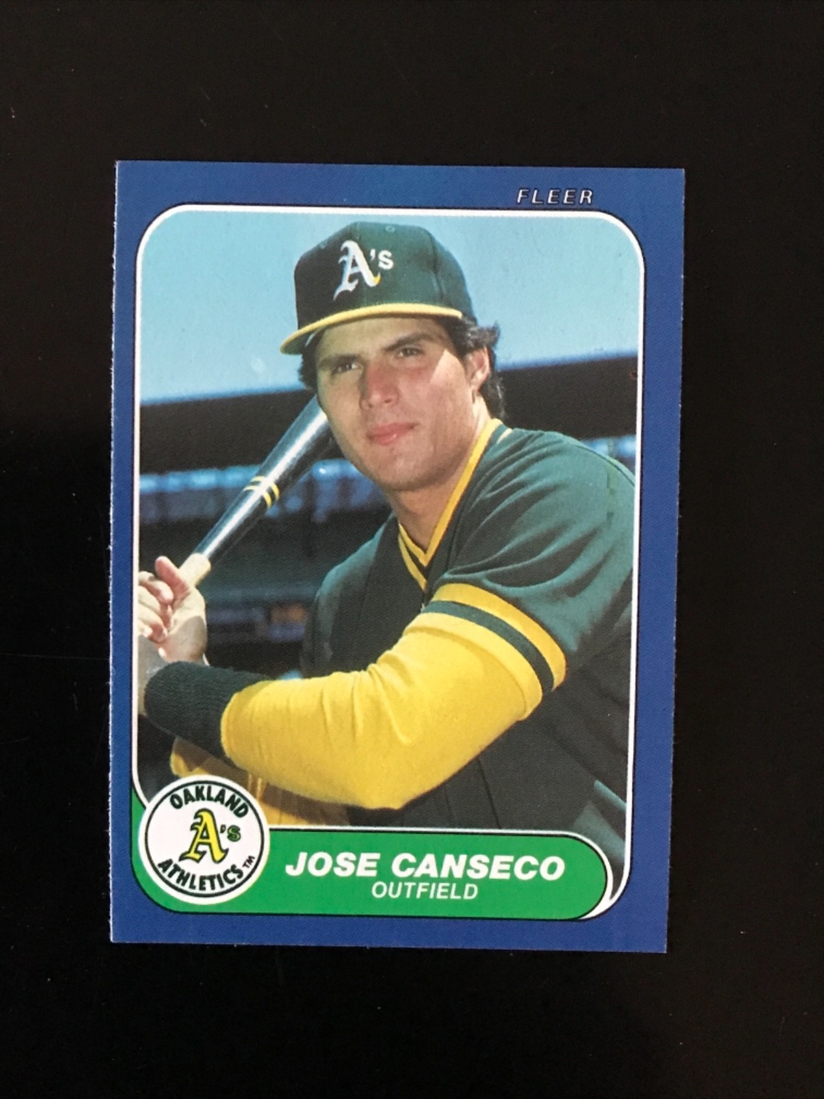 1986 Fleer Update Jose Canseco RC #U-20 Oakland Athletics NMMT