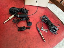 2 micrófonos de solapa con cable Audio Technica ATR3350 y realistas para PA, podcast, video, etc.