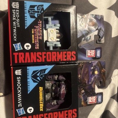 Transformers the Movie Exo-Suit Spike Witwicky Action Figure AND SHOCKWAVE