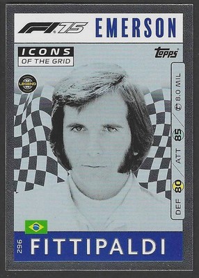 2025 Topps Turbo Attax #296 Emerson Fittipaldi Icons of the Grid