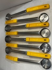 Lot of 4 Commercial 1 oz Portion Control Spoons - 1 Slotted / 3 Solid 2 avail 