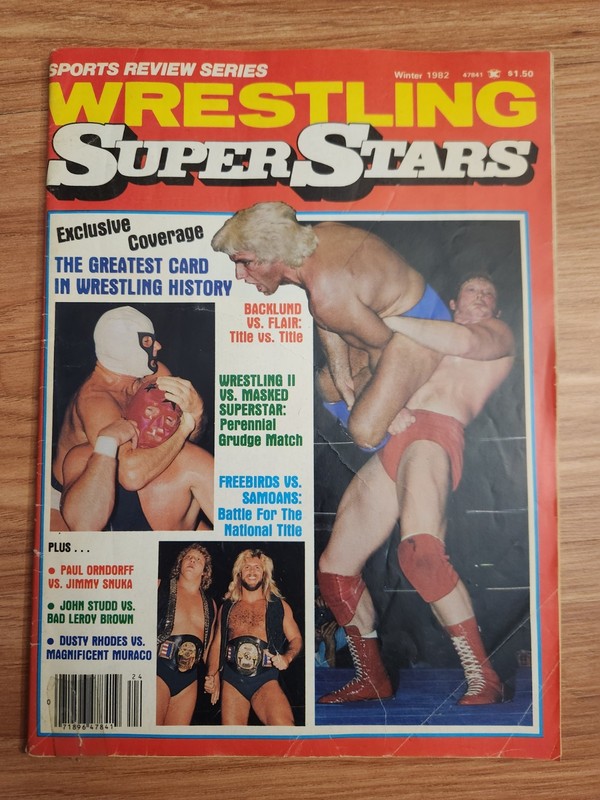 Wrestling SuperStars Magazine Winter 1982 Ric Flair Fabulous Freebirds