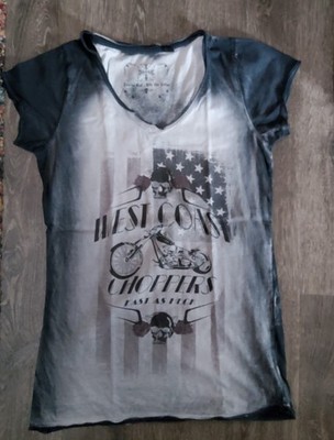 West Coast Choppers  ️ Damen T-Shirt mit Aufdruck Gr. S neuwertig