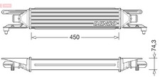 DENSO Ladeluftkühler DIT09104 Aluminium für FIAT PUNTO EVO Multijet 199AXD1B