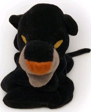 Vintage Disney Store Exclusive 8  Bean Bag Plush Bagheera Jungle Book Panther
