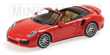 1:43 Minichamps Porsche 911 Turbo S Cabriolet 2013 Red 410062230 Model