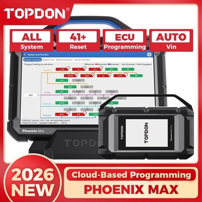 Best 2026TOPDON Phoenix Max PRO All-in-1 ULTRA Diagnostic Programming ECU Coding