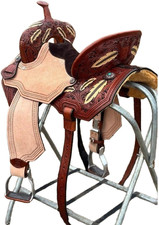 Western Horse Saddle Leather Handmade Barrel Racing Racer Equestrian Trail Tack