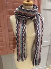 MISSONI ZIG ZAG STRIPE SCARF 