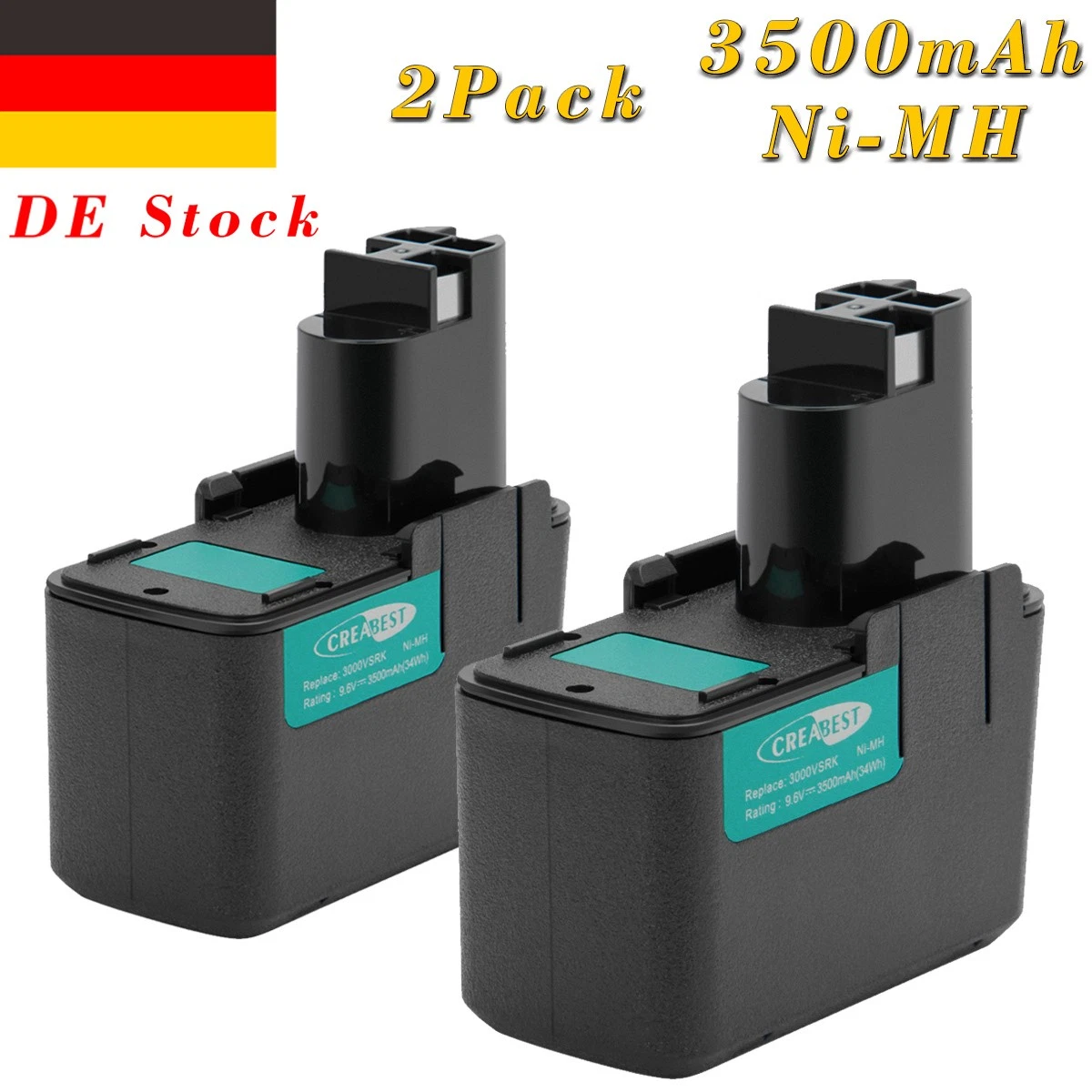Akku passend für Bosch Bohrschrauber PSR960 NiMH O-Pack 9,6V NiMH Akku