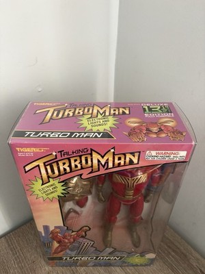Tiger Electronics 80-618 1996 13 1/2in Talking Turbo Man Action