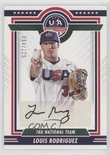 2022 Panini USA Baseball Stars & Stripes Black Ink /125 Louis Rodriguez Auto 0w3