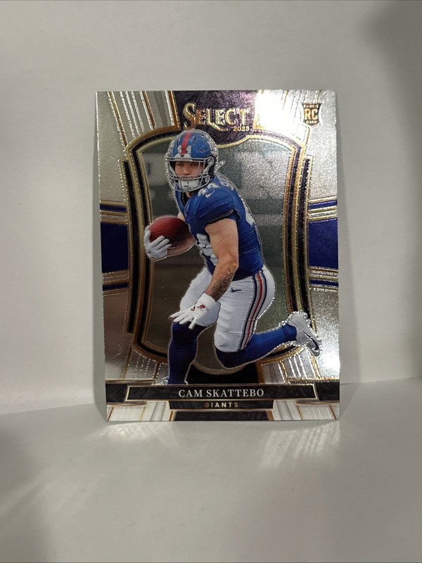 2025 Panini Select - Premier Level Cam Skattebo #195 (RC)
