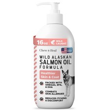 Wild Alaskan Salmon Fish Oil for Dogs - 16 oz. of Fish Oil Formula - Pump Cap...