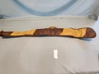 Vintage Leather Tan and Brown Zipper Working 48 In Rifle/shotgun Case