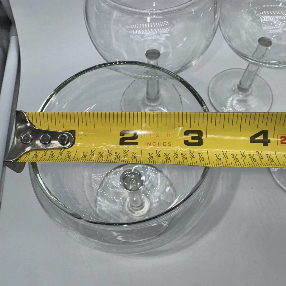 Juego de 4 copas de vino con globo para vino tinto, vintage Foto 3 de 4