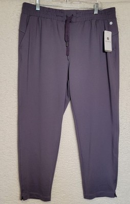 Apana Womens Athletic Pants Size XL Cargo Joggers NEW Blue Smoke Drawstring 1195