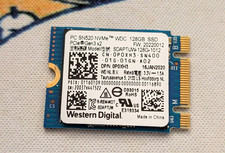 WESTERN DIGITAL 128GB SSD SN520 NVME PCIE GEN3 - BLUE 2230 Form Factor M+B Key