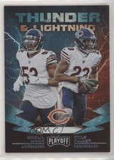 2019 Panini Playoff Thunder and Lightning Khalil Mack Kyle Fuller #18 9mb