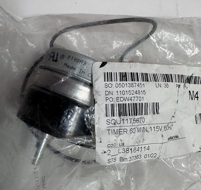 Southbend Range 1175670 Timer, 60 Minute, 115V, 60HZ