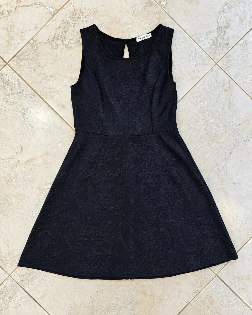 ginger g lace dress Ginger G Off White Lace Overlay Halter Dress Sleeveless Casual Formal Party  Sz L