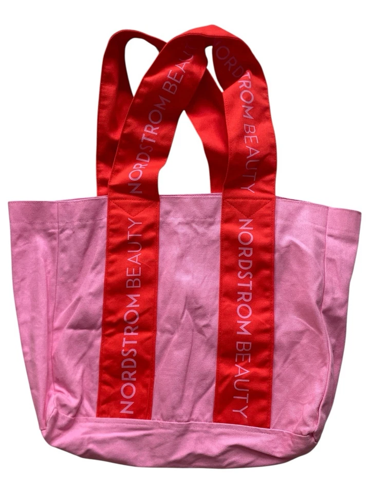 "Bolso de Mano Nordstrom Beauty Reutilizable Rosa 21x15""" Foto 2 de 3