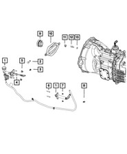 Genuine Mopar Clutch Master Cylinder Hydraulic Assembly 55398917AF