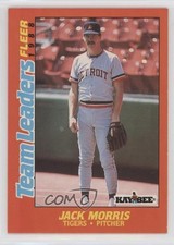 1988 Fleer Kay Bee Toys Team Leaders Box Sets Jack Morris #23 HOF 02v3
