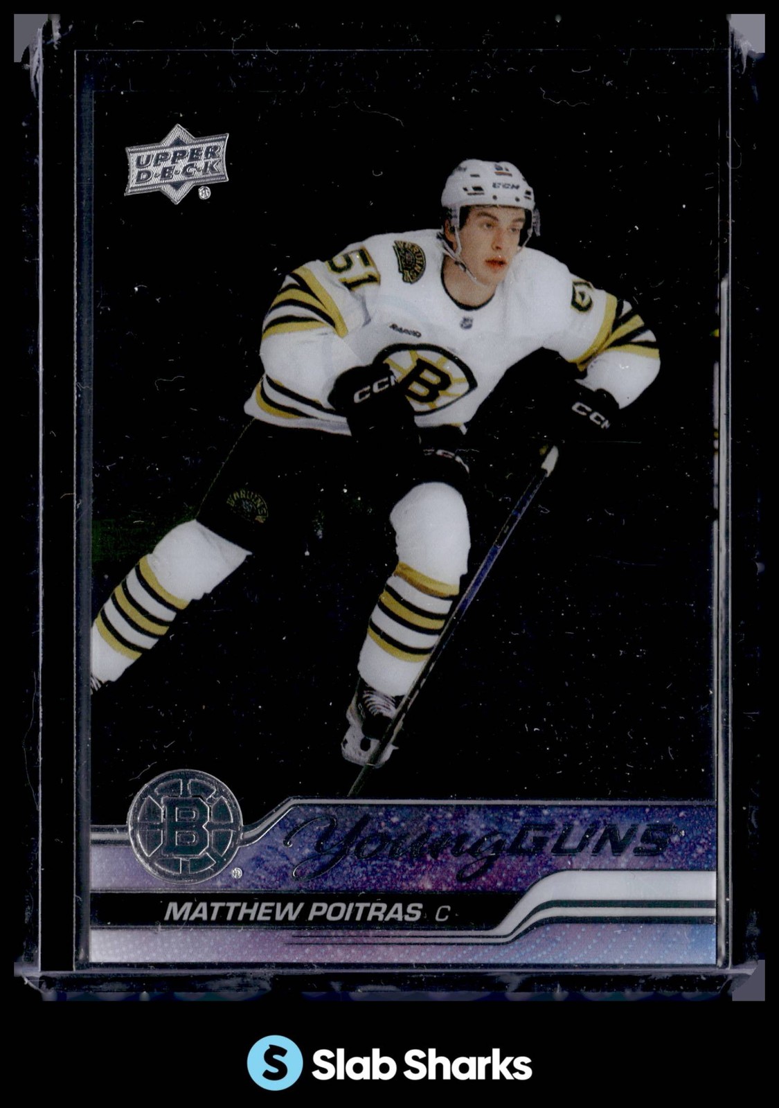 2023 UPPER DECK #478 MATTHEW POITRAS CLEAR CUT YOUNG GUNS RC ROOKIE
