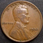 1932 Lincoln Cent - Ear and Some Details Show on the Stalks