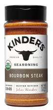 Kinder's Organic Bourbon Steak Seasoning Spice Mix, 12.4 oz