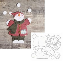 Christmas Snowman Metal Die Cuts,Cute Snowman Cutting Dies Cut Stencils for D...