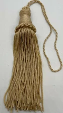 4" beige key tassel lot of 6