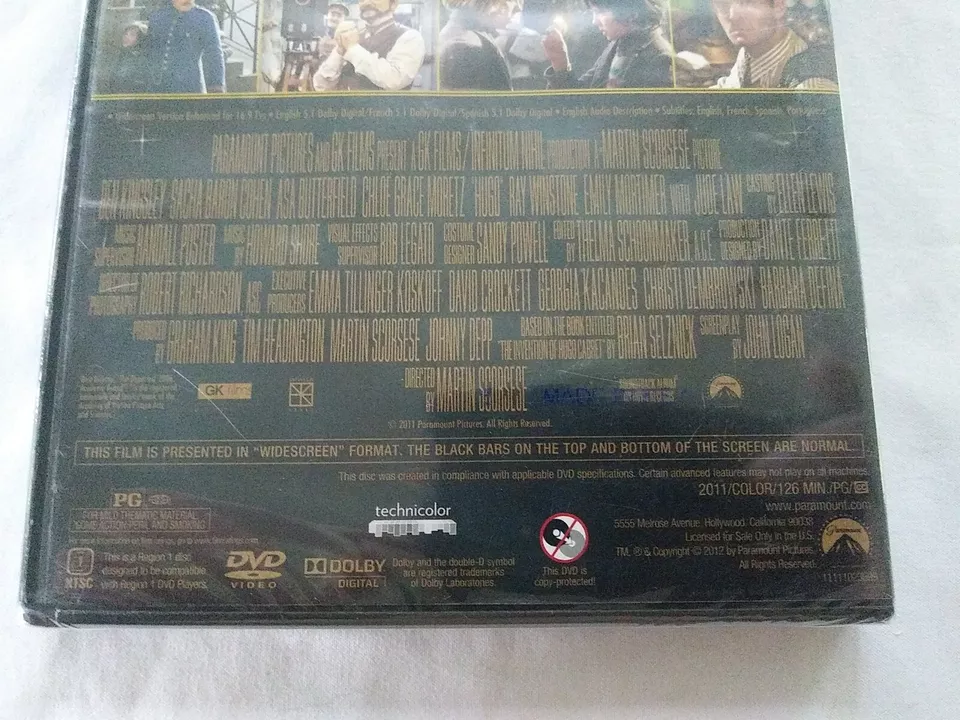 Hugo (DVD, 2012 Widescreen) NEW Sealed Free Shipping !!! Foto 4 de 4