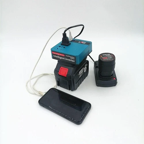 120W Power Inverter For Makita LXT 18V Battery Convert to AC 220-230V w/3 USB - Picture 11 of 12