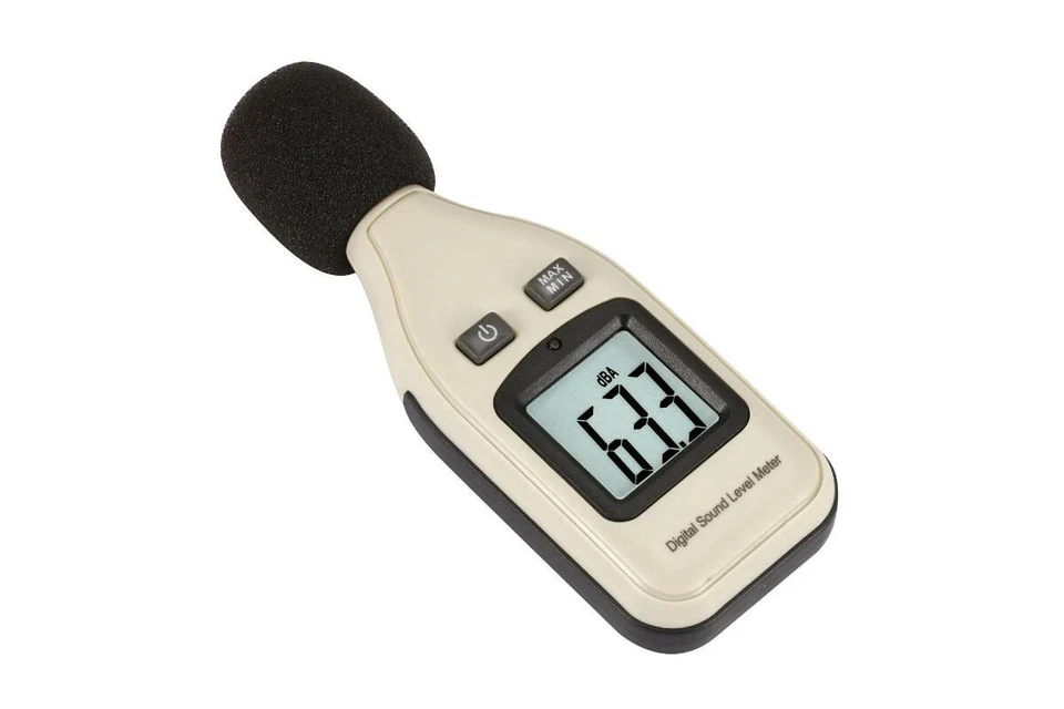 Digital Decibel Meter Sound Level Reader LCD Display Noise Monitor Tester - Image 2 of 4