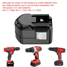 14.4V 2.1Ah NiCd Battery for Milwaukee 48-11-1000 48-11-1014 48-11-1024