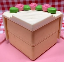 1987 Fisher Price Play Food CAKE SLICE Frosting Decorations Tikes Pretend FPC4