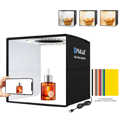 PULUZ 10'' Light Box 96 LED Studio Photography Shooting Tent Portable Folding