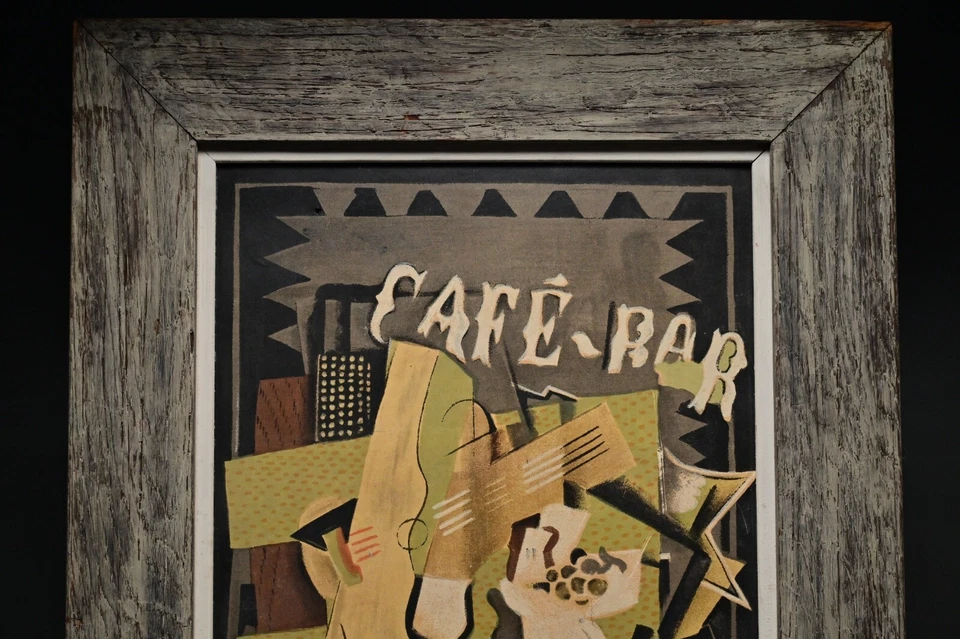 GEORGES BRAQUE Original Vintage Avant Garde Café Bar Musical Litografia Abstrata - Imagem 3 de 4